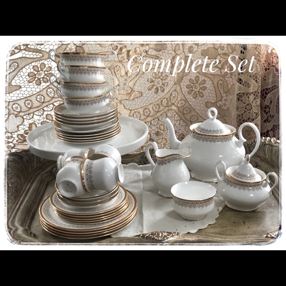 *SALE* Royal Albert “Burlington” Luncheon Set Fine Bone China Teapot